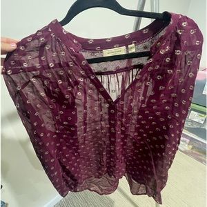 Anthro top size medium